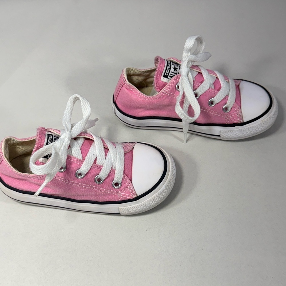Pink Infant Converse Chucks Size 7 - Picture 3 of 7